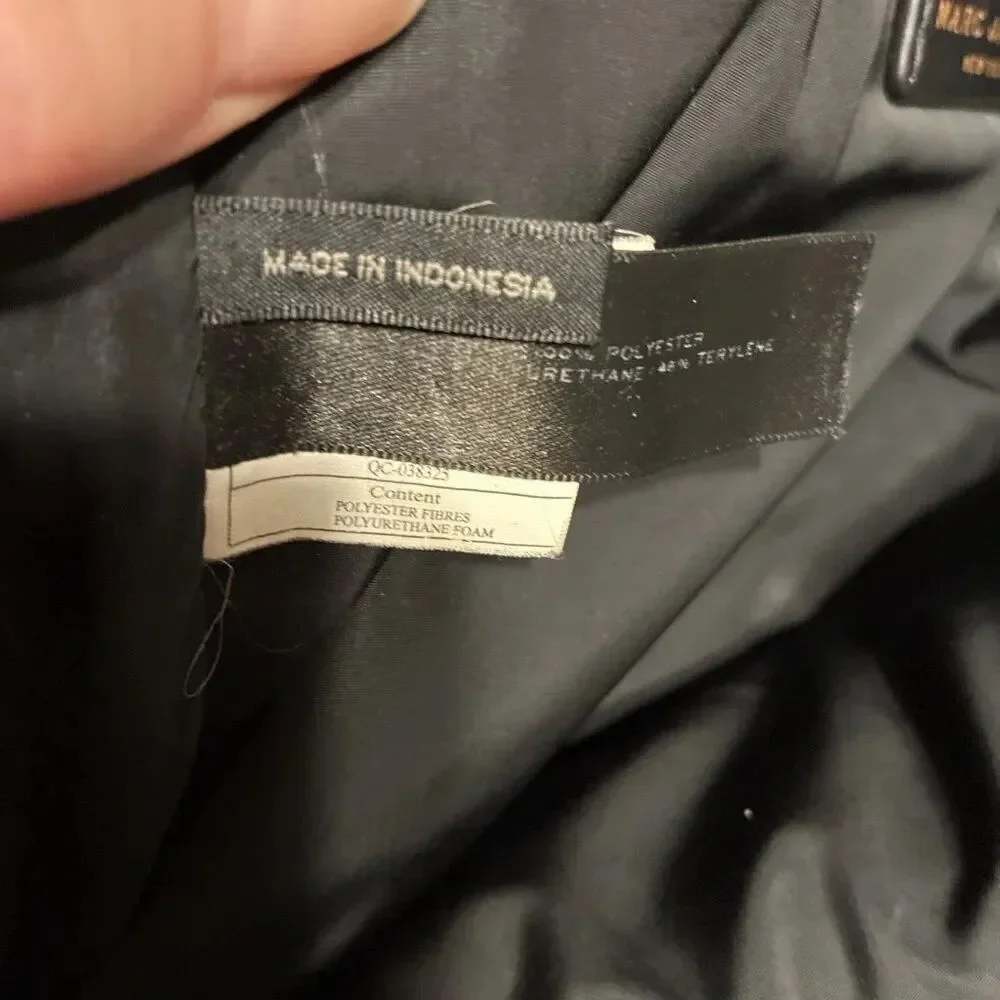marc jacobs Authentic Solid Black nylon quilted backpack